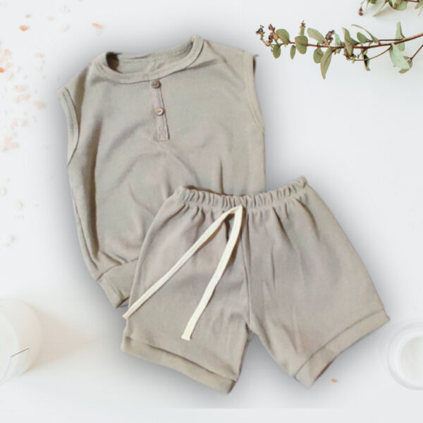 Knitted Cotton Sando & Shorts/Kids Terno for boys/Comfy Kids Clothes